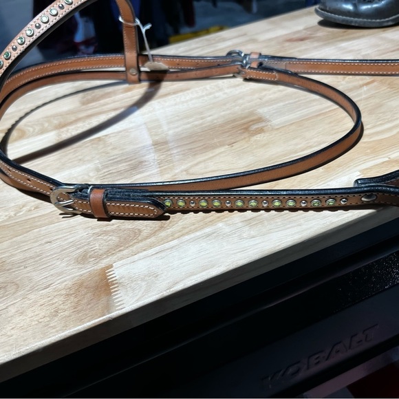 New Riata headstall light green stones - Picture 3 of 5